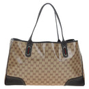 GUCCI GG Crystal Tote Bag Coated Canvas Outlet Beige Gold 293589 Auth 195792V-3