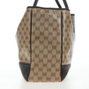GUCCI GG Crystal Tote Bag Coated Canvas Outlet Beige Gold 293589 Auth 195792V-4