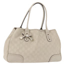 GUCCI GuccissimaGG Pretty Tote Bag Leather Ivory 163805 Auth 195794V-1