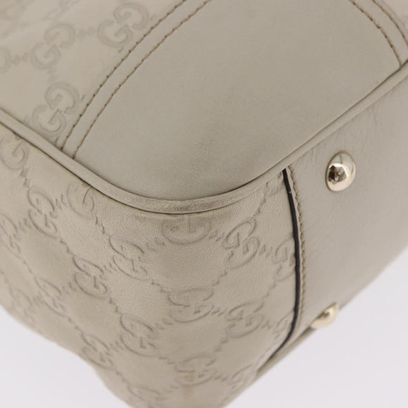 GUCCI GuccissimaGG Pretty Tote Bag Leather Ivory 163805 Auth 195794V