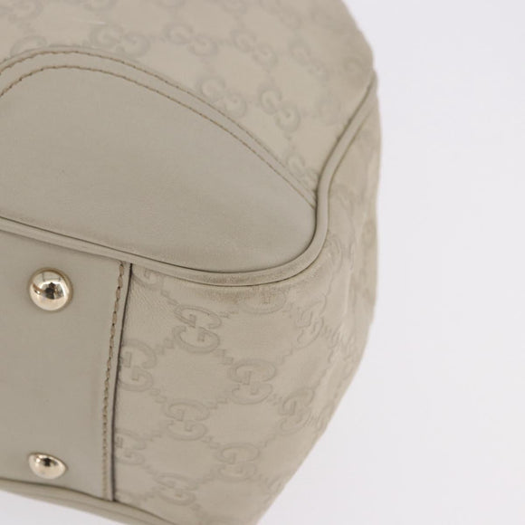GUCCI GuccissimaGG Pretty Tote Bag Leather Ivory 163805 Auth 195794V