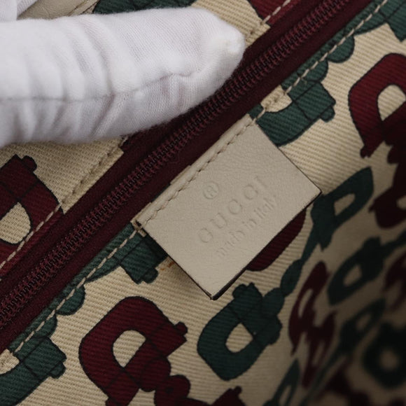 GUCCI GuccissimaGG Pretty Tote Bag Leather Ivory 163805 Auth 195794V
