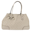 GUCCI GuccissimaGG Pretty Tote Bag Leather Ivory 163805 Auth 195794V-13