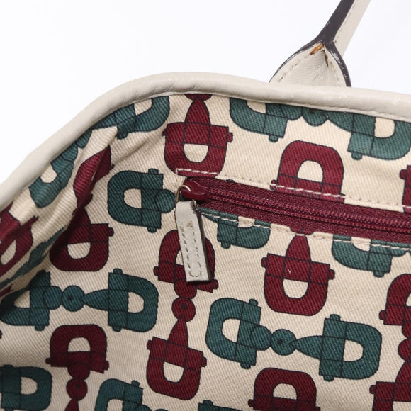 GUCCI GuccissimaGG Pretty Tote Bag Leather Ivory 163805 Auth 195794V
