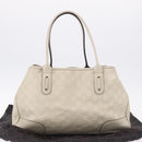 GUCCI GuccissimaGG Pretty Tote Bag Leather Ivory 163805 Auth 195794V-12