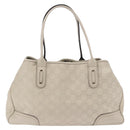 GUCCI GuccissimaGG Pretty Tote Bag Leather Ivory 163805 Auth 195794V-2