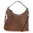 GUCCI Interlocking Hand Bag Leather 2way Brown Silver 326514 Auth 195798V-1