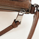 GUCCI Interlocking Hand Bag Leather 2way Brown Silver 326514 Auth 195798V-17