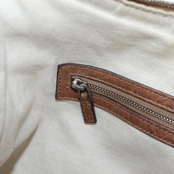 GUCCI Interlocking Hand Bag Leather 2way Brown Silver 326514 Auth 195798V