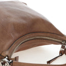 GUCCI Interlocking Hand Bag Leather 2way Brown Silver 326514 Auth 195798V-6
