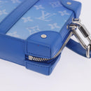 LOUIS VUITTON Monogram Clouds Soft Trunk Wallet Bag Blue M45432 LV Auth 195901M-18