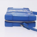 LOUIS VUITTON Monogram Clouds Soft Trunk Wallet Bag Blue M45432 LV Auth 195901M-3