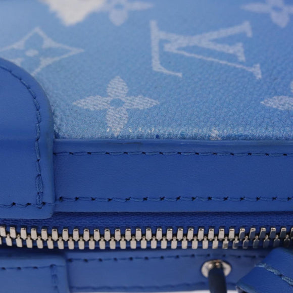 LOUIS VUITTON Monogram Clouds Soft Trunk Wallet Bag Blue M45432 LV Auth 195901M