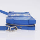 LOUIS VUITTON Monogram Clouds Soft Trunk Wallet Bag Blue M45432 LV Auth 195901M-5