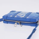 LOUIS VUITTON Monogram Clouds Soft Trunk Wallet Bag Blue M45432 LV Auth 195901M-7