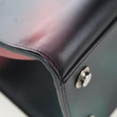 LOUIS VUITTON City Steamer MM Hand Bag Leather Black Silver LV Auth 195902SM-18