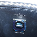 LOUIS VUITTON City Steamer MM Hand Bag Leather Black Silver LV Auth 195902SM-24