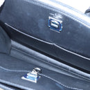 LOUIS VUITTON City Steamer MM Hand Bag Leather Black Silver LV Auth 195902SM-25