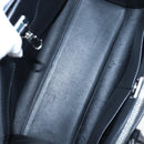 LOUIS VUITTON City Steamer MM Hand Bag Leather Black Silver LV Auth 195902SM-10