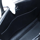 LOUIS VUITTON City Steamer MM Hand Bag Leather Black Silver LV Auth 195902SM-28