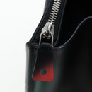 LOUIS VUITTON City Steamer MM Hand Bag Leather Black Silver LV Auth 195902SM-29