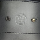LOUIS VUITTON City Steamer MM Hand Bag Leather Black Silver LV Auth 195902SM-2