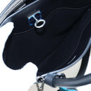 LOUIS VUITTON City Steamer MM Hand Bag Leather Black Silver LV Auth 195902SM-32