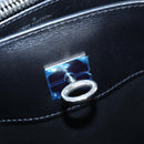 LOUIS VUITTON City Steamer MM Hand Bag Leather Black Silver LV Auth 195902SM-33
