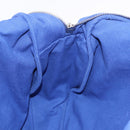 PRADA Shoulder Bag Canvas Blue Silver Auth 195903A-19