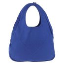 PRADA Shoulder Bag Canvas Blue Silver Auth 195903A-13