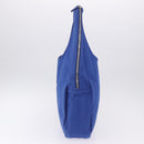 PRADA Shoulder Bag Canvas Blue Silver Auth 195903A-3