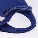 PRADA Shoulder Bag Canvas Blue Silver Auth 195903A-9
