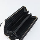 SAINT LAURENT Cassandra Long Wallet Leather Black Gold Auth 195906A-9
