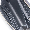 SAINT LAURENT Cassandra Long Wallet Leather Black Gold Auth 195906A-18