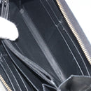 SAINT LAURENT Cassandra Long Wallet Leather Black Gold Auth 195906A-21