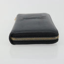 SAINT LAURENT Cassandra Long Wallet Leather Black Gold Auth 195906A-3