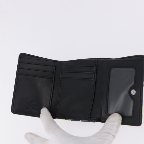 Vivienne Westwood Wallet PVC Canvas Multicolor Silver Auth 195907A