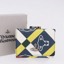 Vivienne Westwood Wallet PVC Canvas Multicolor Silver Auth 195907A-12