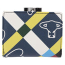Vivienne Westwood Wallet PVC Canvas Multicolor Silver Auth 195907A-2