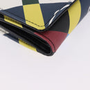 Vivienne Westwood Wallet PVC Canvas Multicolor Silver Auth 195907A-7