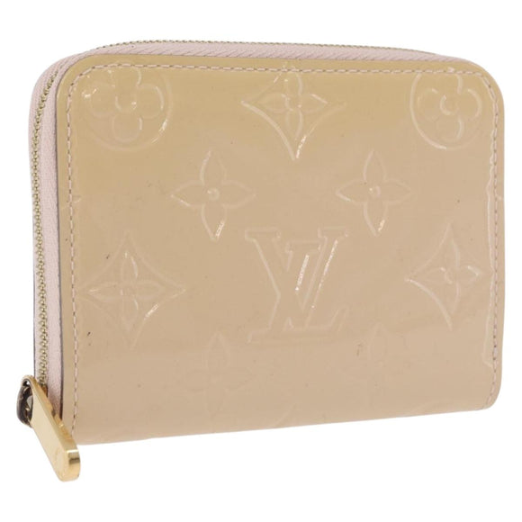 LOUIS VUITTON Vernis Zippy Coin Purse Rose Angelique M90078 LV Auth 195908