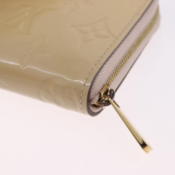 LOUIS VUITTON Vernis Zippy Coin Purse Rose Angelique M90078 LV Auth 195908