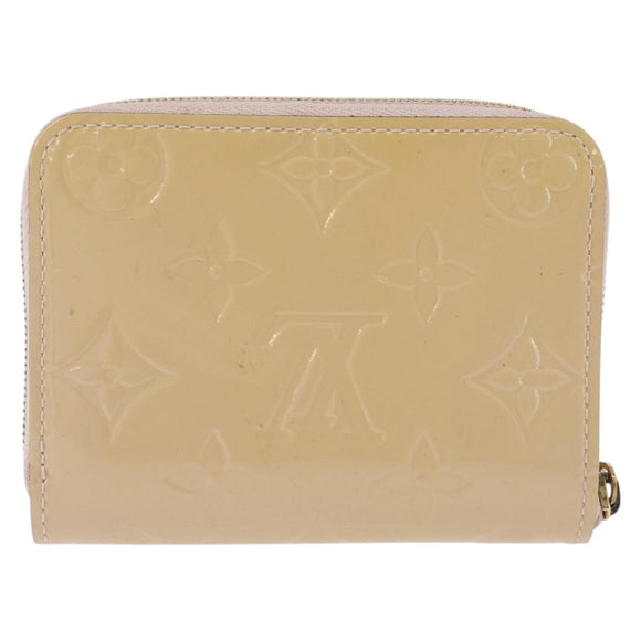 LOUIS VUITTON Vernis Zippy Coin Purse Rose Angelique M90078 LV Auth 195908
