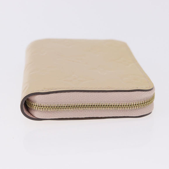 LOUIS VUITTON Vernis Zippy Coin Purse Rose Angelique M90078 LV Auth 195908