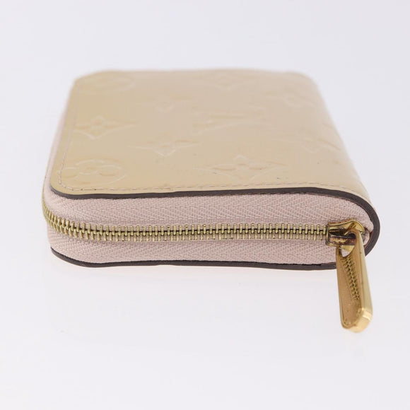 LOUIS VUITTON Vernis Zippy Coin Purse Rose Angelique M90078 LV Auth 195908