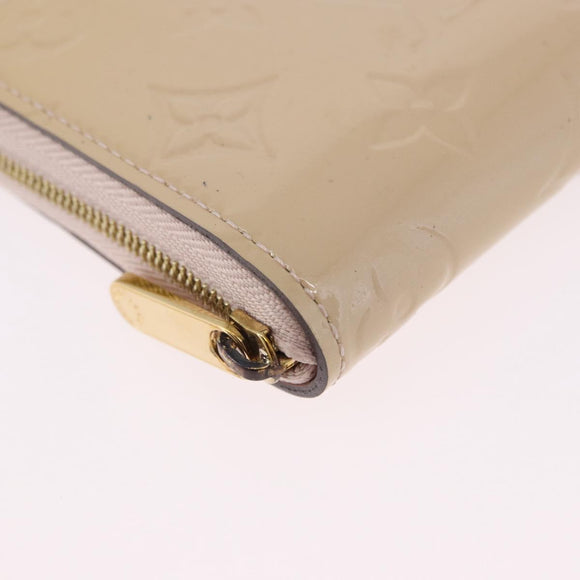 LOUIS VUITTON Vernis Zippy Coin Purse Rose Angelique M90078 LV Auth 195908