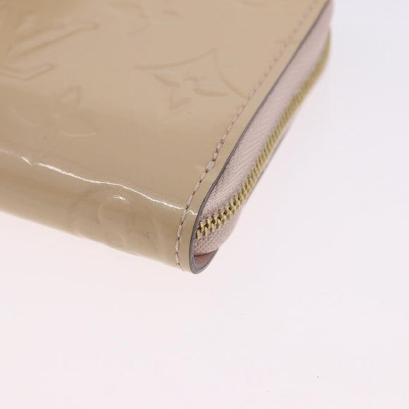 LOUIS VUITTON Vernis Zippy Coin Purse Rose Angelique M90078 LV Auth 195908