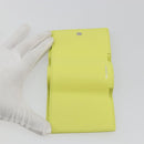 BALENCIAGA Paper Mini Trifold Wallet Leather Yellow Silver 391446 Auth 195909M-9