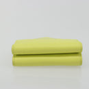 BALENCIAGA Paper Mini Trifold Wallet Leather Yellow Silver 391446 Auth 195909M-5