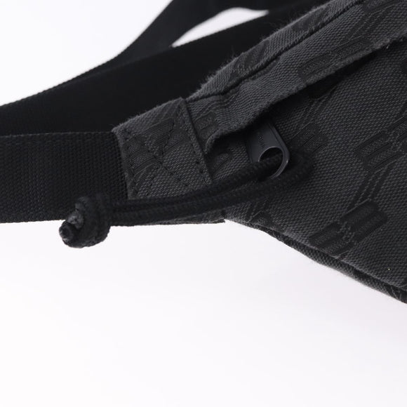 BALENCIAGA Body Bag Canvas Black Auth 195910A